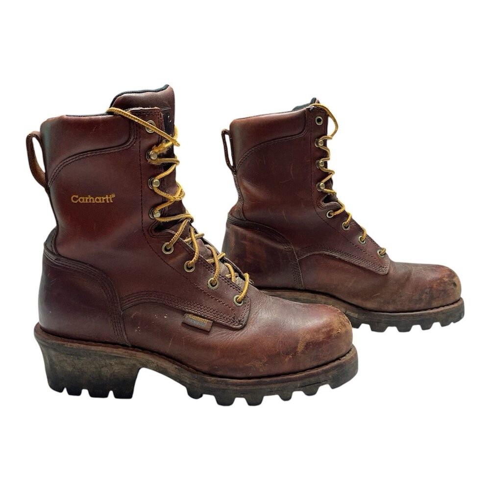 Carhartt Logger Boots Men's 8.5 Waterproof Work